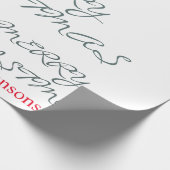 PAPIER CADEAU JOLI SCRIPT JOYEUX NOËL NOM PERSONNALISÉ (Coin)