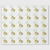 Papier Cadeau Joli Shamrock  St Patrick's Day Anniversaire de en (Plat)