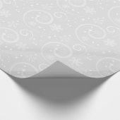 Papier Cadeau Joli Snowflakes en argent (Coin)