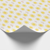 Papier Cadeau Joli soleil pastel, arcs-en-ciel et coeurs (Coin)