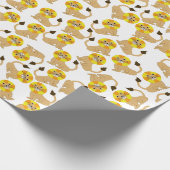 Papier Cadeau Joli sourire lions motif (Coin)