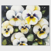 Papier Cadeau Joli tableau blanc aquarelle (Plat)