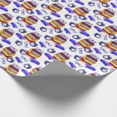 Papier Cadeau joli temps de lecture carrelé partie (Coin)