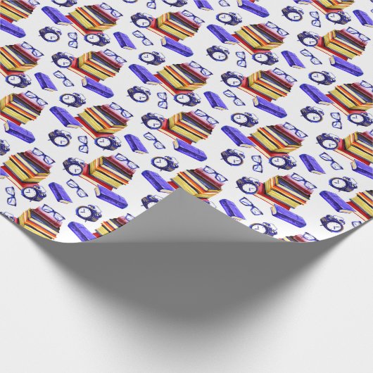 Papier Cadeau joli temps de lecture carrelé partie (Coin)