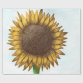 Papier Cadeau Joli tournesol (Plat)