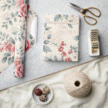 Papier Cadeau Joli Vintage Shabby Chic Christmas Floral Papier<br><div class="desc">Joli emballage cadeau de Noël Shabby Chic Vintage,  papier parfait pour l'emballage,  l'artisanat,  le scrapbooking et do-it-yourself le vélo. Papier tendance... </div>