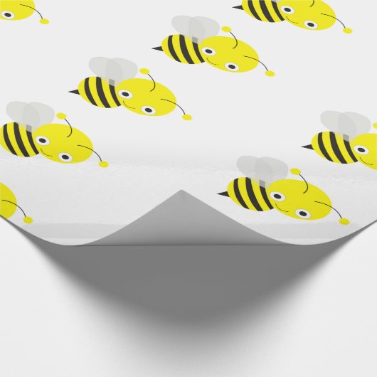 Papier Cadeau Jolie abeille bourdon (Coin)