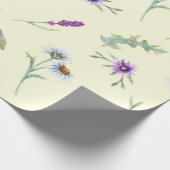 Papier Cadeau Jolie aquarelle Fleur sauvage Floral (Coin)