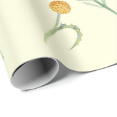 Papier Cadeau Jolie aquarelle Fleur sauvage Floral (Coin rond)