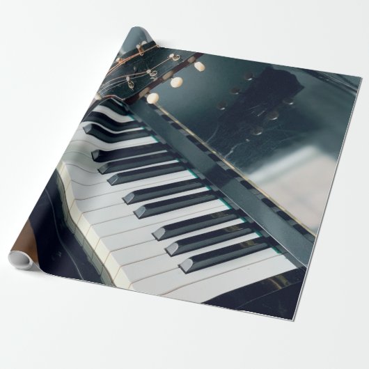 Papier Cadeau Jolie conception de piano (Déroulé)