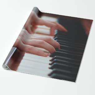 Papier Cadeau Jolie conception de piano