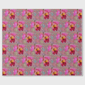 Papier Cadeau Jolie conception orchidée (Plat)