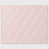 Papier Cadeau Jolie douche de mariage perle rose pâle (Plat)