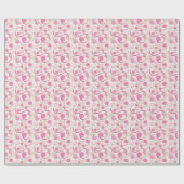 Papier Cadeau Jolie en rose (Plat)