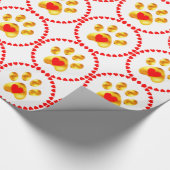 Papier Cadeau Jolie et élégante patte or (Coin)