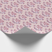 Papier Cadeau Jolie femme motif carrelé (Coin)