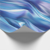 Papier Cadeau Jolie Fête de Mariage Bleue Violette Rêvée (Coin)