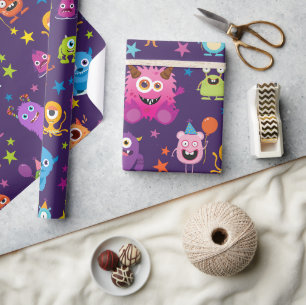 Papier Cadeau Jolie Fête D'Halloween Monster Costume Pour Enfant