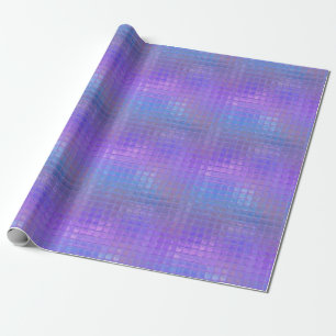 Papier Cadeau Jolie fête iridescente violette scintillante glamo
