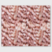 Papier Cadeau Jolie fille Rose Gold Zebra Glitzy Animal (Plat)