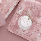 Papier Cadeau Jolie fille rose Parties scintillant or rose modèl