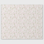 Papier Cadeau Jolie Fleur Fleurie Rose Anniversaire (Plat)