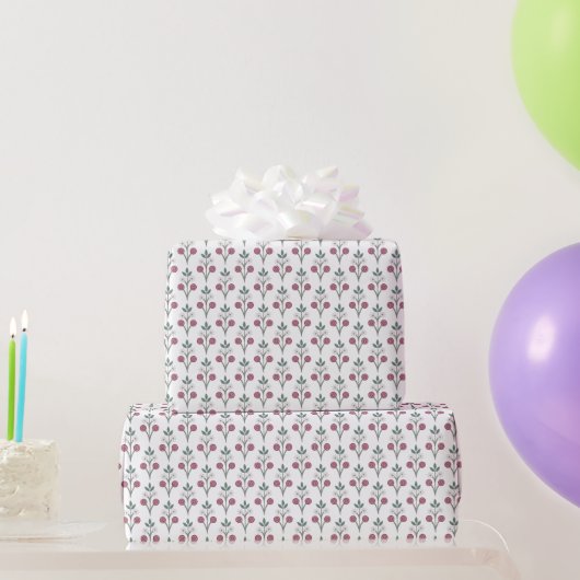 Papier Cadeau Jolie fleur florale (Cadeaux de fête)