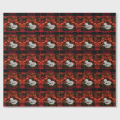 Papier Cadeau Jolie licorne blanche Imaginaire Cheval Personnali (Plat)