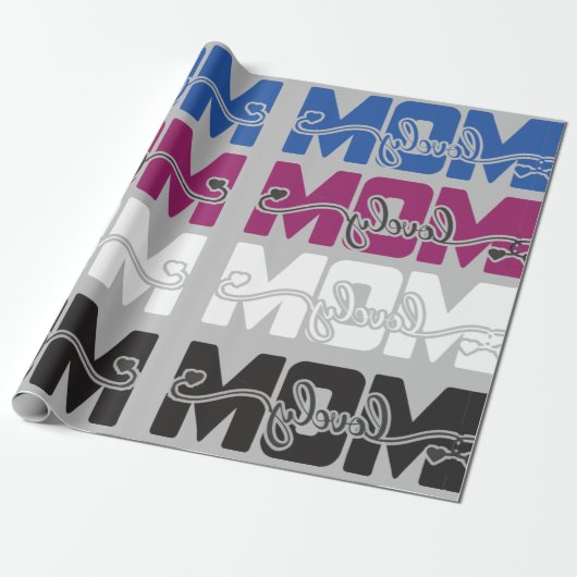 Papier Cadeau Jolie maman (Déroulé)