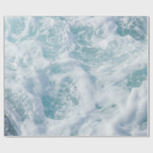 Papier Cadeau Jolie mousse de vague (Plat)