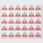 Papier Cadeau Jolie Noël Thème Fête (Plat)