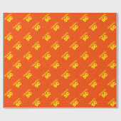 PAPIER CADEAU JOLIE ORANGE (Plat)