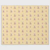 Papier Cadeau Jolie ours en peluche de Noël (Plat)