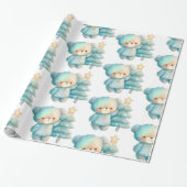 Papier Cadeau Jolie Ours et Noël (Déroulé)