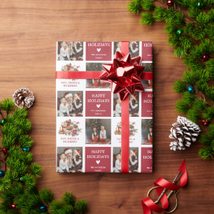 Papier Cadeau Jolie photo de Noël Cadeau de vacances emballage P