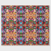 Papier Cadeau Jolie Pop Art Comic Girl with Bows (Plat)