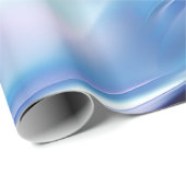 Papier Cadeau Jolie Rêveuse Bleu Violet Fête de Mariage (Coin rond)