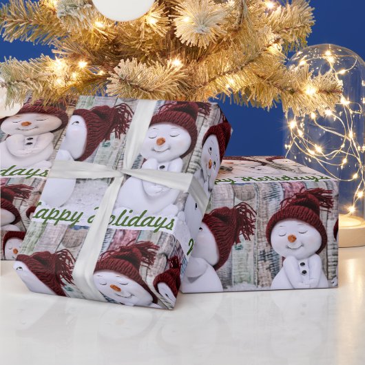 Papier Cadeau Jolie Saison de Noël des Snowmen (Vacances)