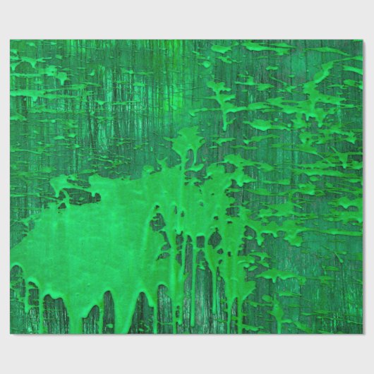 Papier Cadeau Jolie surface verte ancienne avec la texture des g (Plat)