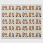 Papier Cadeau Jolies bottes de cowboy (Plat)