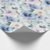 Papier Cadeau Jolies fleurs lavande violettes blanches Shower de (Coin)