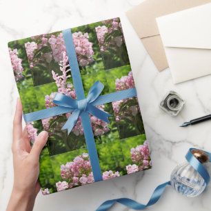 Papier Cadeau Jolies fleurs roses de laurier des montagnes