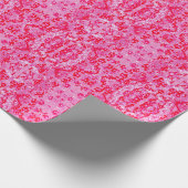 Papier Cadeau Jolies Fleurs Rouges (Coin)