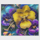 Papier Cadeau Jolies lampes d'art (Plat)