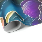 Papier Cadeau Jolies lampes d'art (Coin rond)