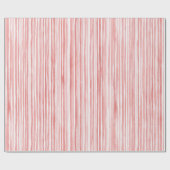 Papier Cadeau Jolies Rayures Roses et Blanches (Plat)