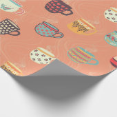 Papier Cadeau Jolies tasses de café (Coin)