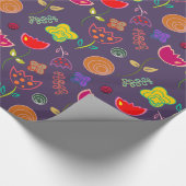 Papier Cadeau Jolies tulipes et fleurs envelopper cadeau (Coin)