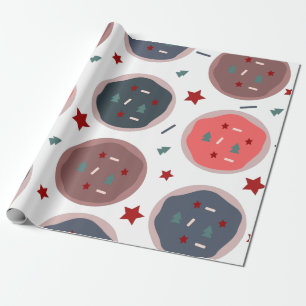 Papier Cadeau Jolis biscuits de Noël de la pâtisserie Spinkles S