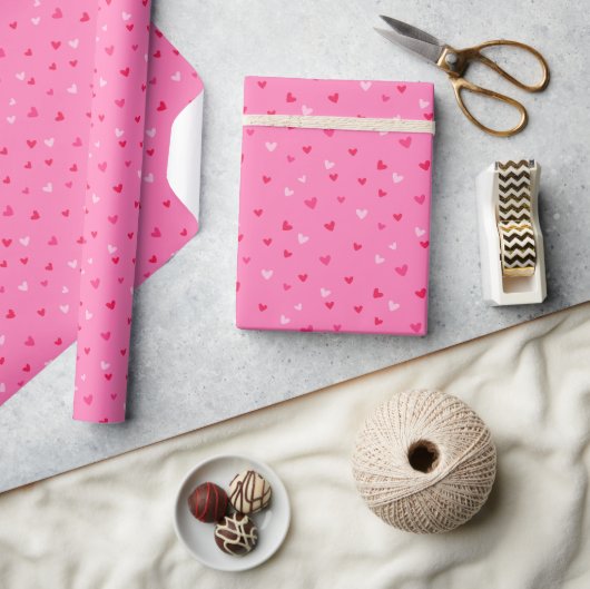 Papier Cadeau Jolis cœurs amour motif de la Saint-Valentin (Artisanat)